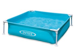 Intex Basen stelażowy Mini dla dzieci turkusowy 122 x 122 x 30 cm INTEX 57173