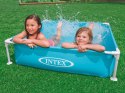 Intex Basen stelażowy Mini dla dzieci turkusowy 122 x 122 x 30 cm INTEX 57173