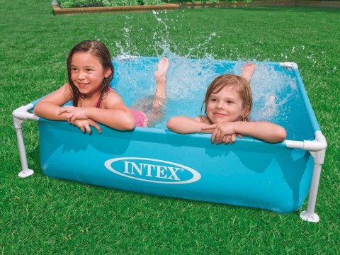 Intex Basen stelażowy Mini dla dzieci turkusowy 122 x 122 x 30 cm INTEX 57173 Intex Basen stelażowy Mini dla dzieci turkusowy 122 x 122 x 30 cm INTEX 57173