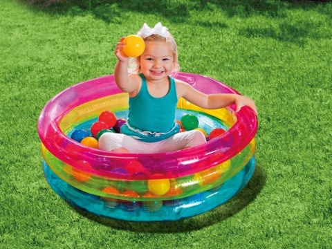 Intex Kojec dmuchany z piłkami 86 x 25 cm INTEX 48674 Intex Kojec dmuchany z piłkami 86 x 25 cm INTEX 48674