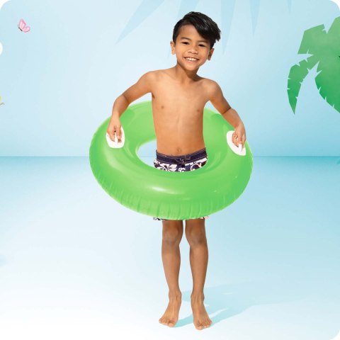 Intex Kółko do pływania z uchwytami 76 cm zielone INTEX 59258 Intex Kółko do pływania z uchwytami 76 cm zielone INTEX 59258