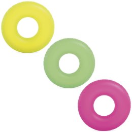 Intex Koło do pływania Neon śr 91 cm - 3 kolory INTEX 59262 zielony