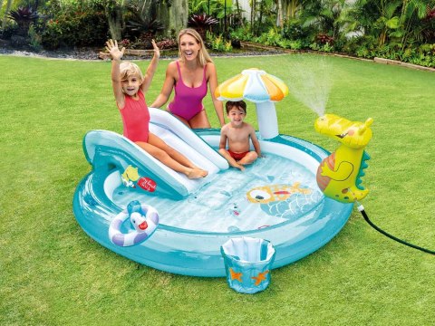 Intex Plac zabaw krokodylek 201x170x84 cm Intex 57165 Intex Plac zabaw krokodylek 201x170x84 cm Intex 57165