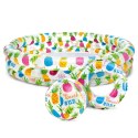 Intex Zestaw: basen dmuchany 132 x 28 cm + piłka i kółko INTEX 59469