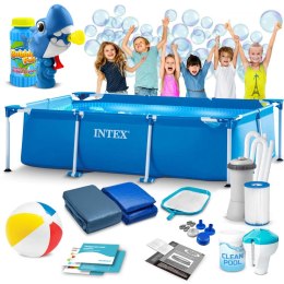 Intex Basen ogrodowy stelażowy 300 x 200 x 75 cm 15w1 INTEX 28272 + maszynka do baniek GRATIS