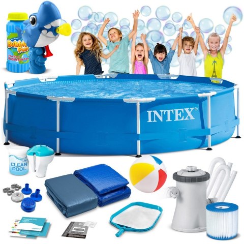 Intex Basen ogrodowy stelażowy 305 x 76 cm 15w1 INTEX 28202 + maszynka do baniek GRATIS Intex Basen ogrodowy stelażowy 305 x 76 cm 15w1 INTEX 28202 + maszynka do baniek GRATIS