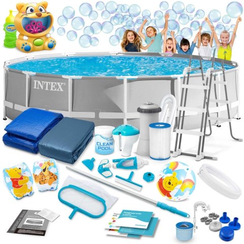 Intex Basen ogrodowy stelażowy 427 x 107 cm 21w1 INTEX 26720 + maszynka do baniek GRATIS Intex Basen ogrodowy stelażowy 427 x 107 cm 21w1 INTEX 26720 + maszynka do baniek GRATIS