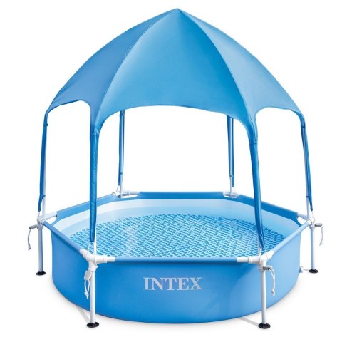 Intex Basen stelażowy dla dzieci z daszkiem 183 x 38 cm INTEX 28209 Intex Basen stelażowy dla dzieci z daszkiem 183 x 38 cm INTEX 28209