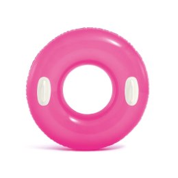 Intex Kółko do pływania z uchwytami 76 cm różowe INTEX 59258