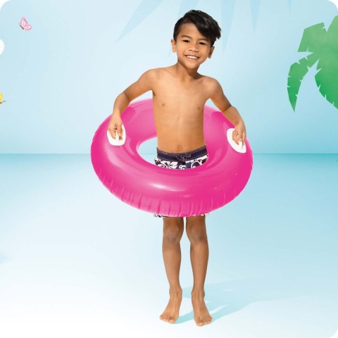 Intex Kółko do pływania z uchwytami 76 cm różowe INTEX 59258 Intex Kółko do pływania z uchwytami 76 cm różowe INTEX 59258