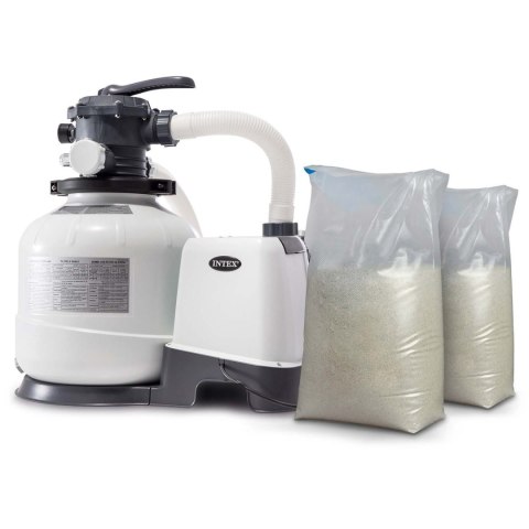 Intex Pompa filtrująca piaskowa 10500 l/h INTEX 26648 + 50 kg piasku Intex Pompa filtrująca piaskowa 10500 l/h INTEX 26648 + 50 kg piasku