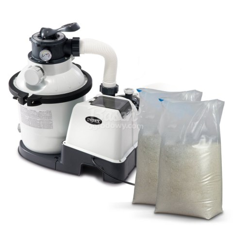 Intex Pompa filtrująca piaskowa 12000 l/h INTEX 26652 + 50 kg piasku Intex Pompa filtrująca piaskowa 12000 l/h INTEX 26652 + 50 kg piasku