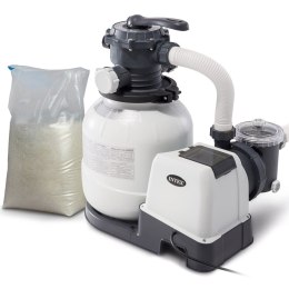 Intex Pompa filtrująca piaskowa 7900 l/h INTEX 26646 + piasek 25 kg