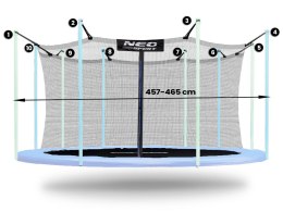 Neo-Sport Siatka wewnętrzna Neosport 465cm 15ft 10sł