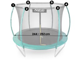 Neo-Sport Siatka wewnętrzna do trampolin 252 cm 8ft Neo-Sport