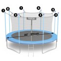 Neo-Sport Siatka wewnętrzna do trampolin 404cm 13ft Neo-Sport Neo-Sport Siatka wewnętrzna do trampolin 404cm 13ft Neo-Sport