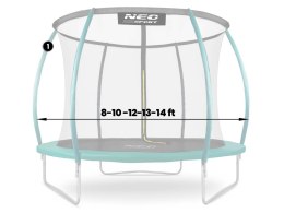 Neo-Sport Słupek górny do trampoliny typu C 8-14 ft zielony Neo-Sport