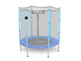 Neo-Sport Słupek górny do trampoliny z siatką zewnętrzną 4,5 ft niebieski Neo-Sport