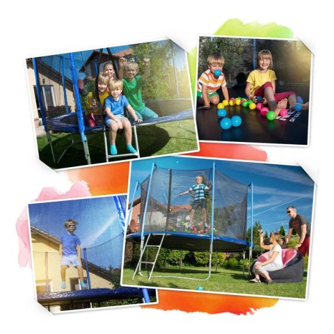 Neo-Sport Trampolina ogrodowa 15ft/465cm z siatką wewnętrzną i drabinką Neo-Sport Neo-Sport Trampolina ogrodowa 15ft/465cm z siatką wewnętrzną i drabinką Neo-Sport