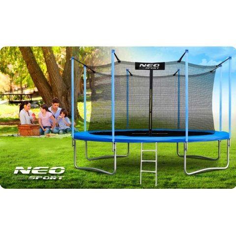 Neo-Sport Trampolina ogrodowa 15ft/465cm z siatką wewnętrzną i drabinką Neo-Sport Neo-Sport Trampolina ogrodowa 15ft/465cm z siatką wewnętrzną i drabinką Neo-Sport