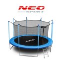 Neo-Sport Trampolina ogrodowa 15ft/465cm z siatką wewnętrzną i drabinką Neo-Sport