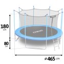 Neo-Sport Trampolina ogrodowa 15ft/465cm z siatką wewnętrzną i drabinką Neo-Sport