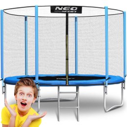 Neo-Sport Trampolina ogrodowa 6ft/183cm z siatką zewnętrzną i drabinką Neo-Sport