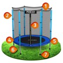 Neo-Sport Trampolina ogrodowa dla dzieci 140 cm 4,5ft Neo-Sport