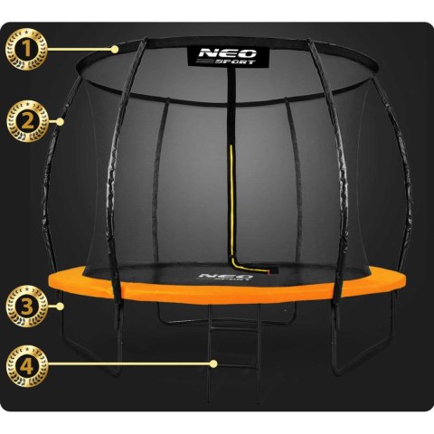 Neo-Sport Trampolina ogrodowa profilowana 10ft/312cmz siatką wewnętrzną Neo-Sport Neo-Sport Trampolina ogrodowa profilowana 10ft/312cmz siatką wewnętrzną Neo-Sport