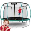Neo-Sport Trampolina ogrodowa profilowana 12ft/374cm z siatką wewnętrzną Neo-Sport