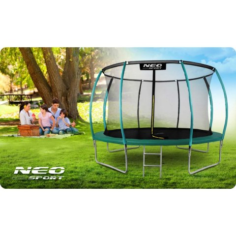 Neo-Sport Trampolina ogrodowa profilowana 12ft/374cm z siatką wewnętrzną Neo-Sport Neo-Sport Trampolina ogrodowa profilowana 12ft/374cm z siatką wewnętrzną Neo-Sport