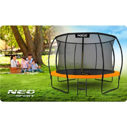 Neo-Sport Trampolina ogrodowa profilowana 12ft/374cm z siatką wewnętrzną Neo-Sport Neo-Sport Trampolina ogrodowa profilowana 12ft/374cm z siatką wewnętrzną Neo-Sport