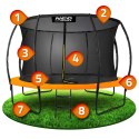 Neo-Sport Trampolina ogrodowa profilowana 12ft/374cm z siatką wewnętrzną Neo-Sport