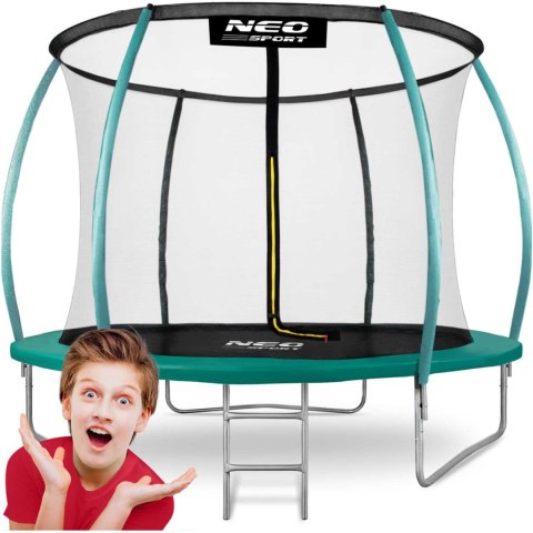 Neo-Sport Trampolina ogrodowa profilowana 8ft/252cm z siatką wewnętrzną Neo-Sport Neo-Sport Trampolina ogrodowa profilowana 8ft/252cm z siatką wewnętrzną Neo-Sport