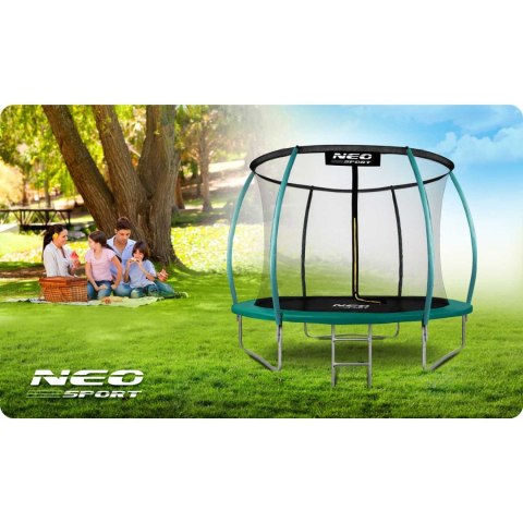 Neo-Sport Trampolina ogrodowa profilowana 8ft/252cm z siatką wewnętrzną Neo-Sport Neo-Sport Trampolina ogrodowa profilowana 8ft/252cm z siatką wewnętrzną Neo-Sport