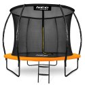 Neo-Sport Trampolina ogrodowa profilowana 8ft/252cm z siatką wewnętrzną Neo-Sport