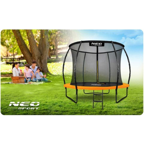 Neo-Sport Trampolina ogrodowa profilowana 8ft/252cm z siatką wewnętrzną Neo-Sport Neo-Sport Trampolina ogrodowa profilowana 8ft/252cm z siatką wewnętrzną Neo-Sport