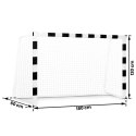 Neo-Sport Bramka do piłki nożnej 180 x 120 x 60 cm NS-464 czarno-biała Neo-Sport Bramka do piłki nożnej 180 x 120 x 60 cm NS-464 czarno-biała