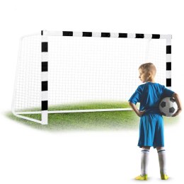 Neo-Sport Bramka do piłki nożnej 300 x 160 x 90 cm NS-460 czarno-biała