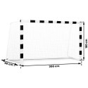 Neo-Sport Bramka do piłki nożnej 300 x 160 x 90 cm NS-460 czarno-biała Neo-Sport Bramka do piłki nożnej 300 x 160 x 90 cm NS-460 czarno-biała