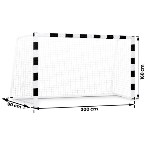 Neo-Sport Bramka do piłki nożnej 300 x 160 x 90 cm NS-460 czarno-biała Neo-Sport Bramka do piłki nożnej 300 x 160 x 90 cm NS-460 czarno-biała