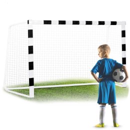 Neo-Sport Bramka do piłki nożnej 300 x 200 x 120 cm NS-465 czarno-biała