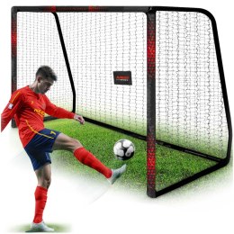Neo-Sport Bramka do piłki nożnej 300 x 200 x 120 cm NS-473 czarno-czerwona