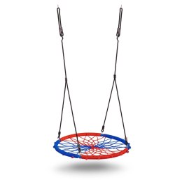 Neo-Sport Huśtawka bocianie gniazdo SWINGO 95 cm niebiesko-czerwona