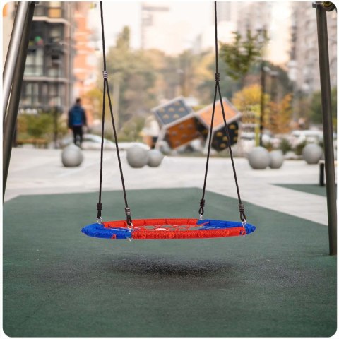 Neo-Sport Huśtawka bocianie gniazdo SWINGO 95 cm niebiesko-czerwona Neo-Sport Huśtawka bocianie gniazdo SWINGO 95 cm niebiesko-czerwona