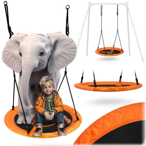 Neo-Sport Huśtawka bocianie gniazdo Swingo XXL pomarańczowa 95 cm Neo-Sport Huśtawka bocianie gniazdo Swingo XXL pomarańczowa 95 cm