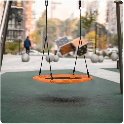 Neo-Sport Huśtawka bocianie gniazdo Swingo XXL pomarańczowa 95 cm Neo-Sport Huśtawka bocianie gniazdo Swingo XXL pomarańczowa 95 cm