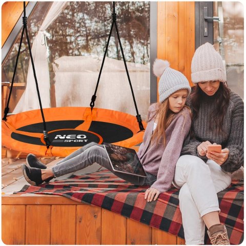 Neo-Sport Huśtawka bocianie gniazdo Swingo XXL pomarańczowa 95 cm Neo-Sport Huśtawka bocianie gniazdo Swingo XXL pomarańczowa 95 cm