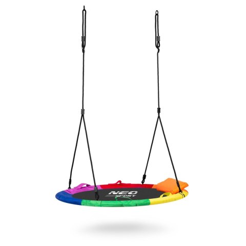 Neo-Sport Huśtawka bocianie gniazdo Swingo XXL wielokolorowa 110 cm Neo-Sport Huśtawka bocianie gniazdo Swingo XXL wielokolorowa 110 cm