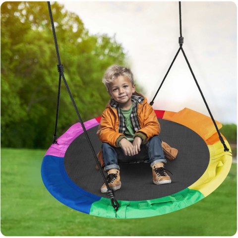 Neo-Sport Huśtawka bocianie gniazdo Swingo XXL wielokolorowa 110 cm Neo-Sport Huśtawka bocianie gniazdo Swingo XXL wielokolorowa 110 cm